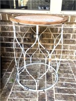 Geometric Metal Side Table