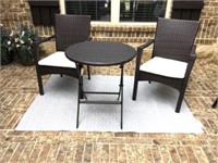 All Weather Wicker Chairs & Table