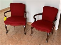 (2) Red chairs