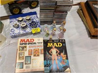 MAD MAGAZINES OF ALL KINDS, 2 STACKS OF CDS,