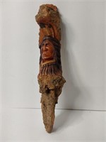 Andrew Elmer1986 Hand Carved Wood Indian U16I