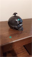 Skull cookie jar