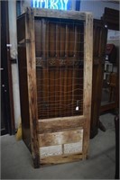 Antique Shabby Chic Rustic Door w/ Hand Woven