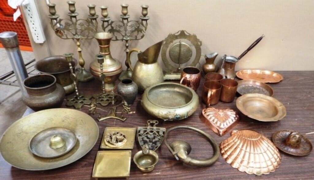 Copper & Brass - Candlesticks, Bowls, Cups & More
