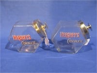 Pair of Hershey's Chocolate Jars