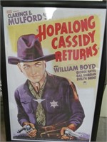 Hopalong Cassidy Returns Poster app 29 x 43"