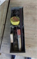 Metal box of miscellaneous tools