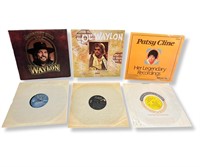 3 Vintage Vinyl Records - Waylon & Patsy Cline