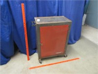 smaller rolling cabinet by "work shops" 28in tall