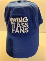 Big ass fans, one size fits all hat appears in