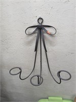 Iron candle holder