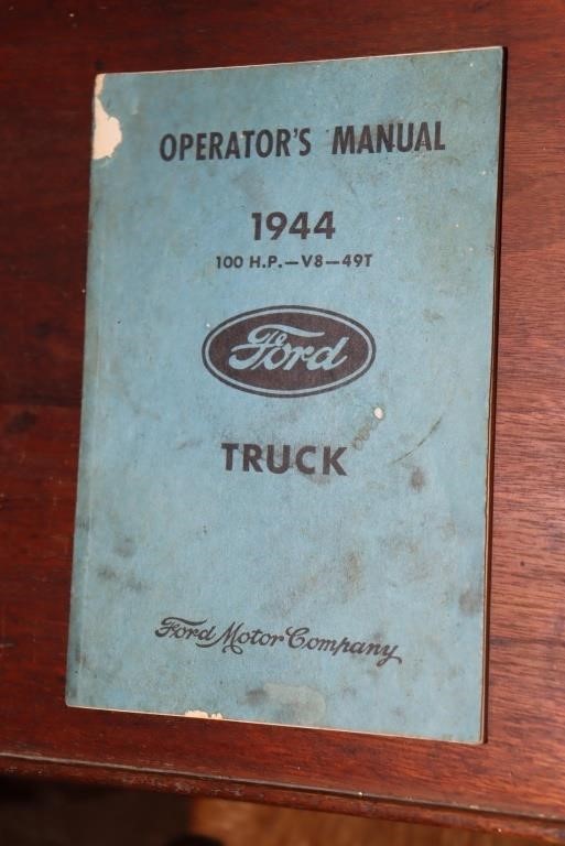 1944 Ford Truck Operator's manual