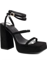 Size 8.5 qubev Women Strappy Platform Sandals
