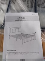 Queen size bed frame metal