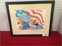 2006 Popeye Framed Artwork