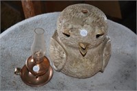 Small kerosene lamp and owl lamp
