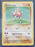 Pokémon Hitmonchan Base Set Holo Trading Card