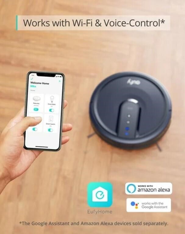 25C Wi-Fi Connected Robot Vacuum Quiet and Slim