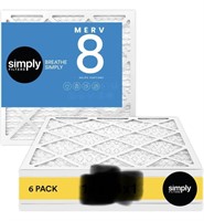 6PACK SIMPLY FILTERS MERV 8 - 14x20x1IN - NO