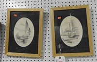(2) framed prints by John Moll to include: