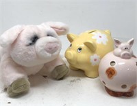 Pink Plush Toy, Piggy Bank, Pig Candle Votive