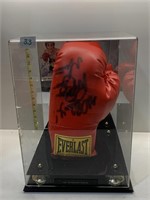 AUTOGRAPHED LEFT BOXING GLOVE BY RAY "BOOM BOOM"