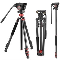 NEEWER 72" Fluid Head Video Tripod Monopod,