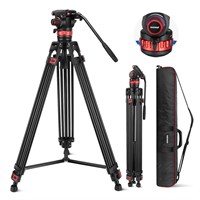 NEEWER 74" Video Tripod with Adjustable Damping