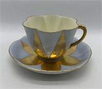 Rare Shelley Harlequin Footed Dainty Cup&Saucer