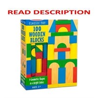 Melissa & Doug Wooden Building Blocks - 100pcs