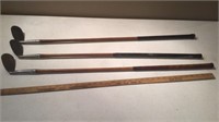 VULCAN, BURKE, SOVEREIGN HICKORY STICK IRONS