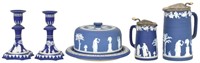 4 Pcs. Wedgwood Blue Jasperware