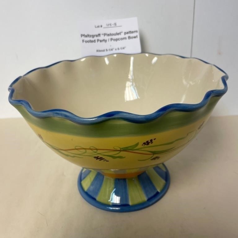 Pfaltzgraff "Pistoulet" Footed Party Bowl