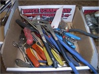 Box of asst'd pliers, O-ring, wire strippers