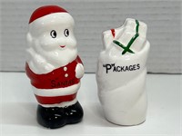 Ceramic Santa's Packages Salt & Pepper Shakers