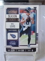 2023 Cont. Will Levis Rookie Card