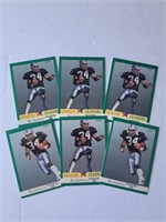 Bo Jackson Lot of 6 1991 Fleer Cards