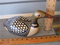 Handpainted wooden duck