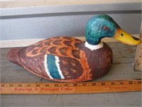 Handpainted wooden duck