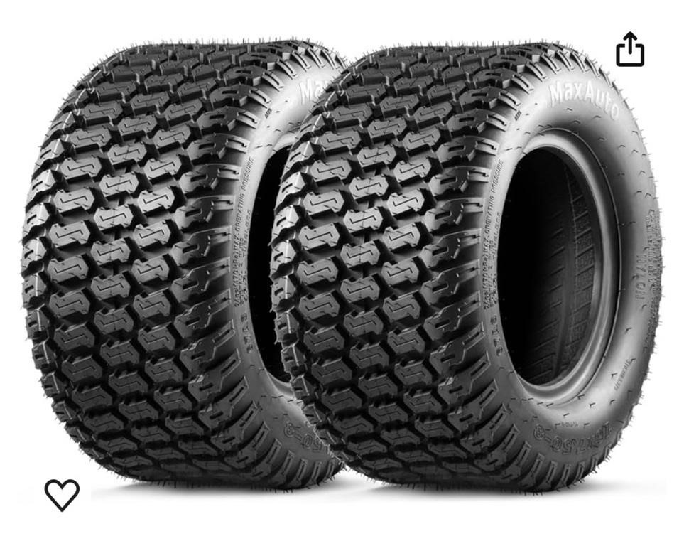 Pair of 16x7.5x8 Turf Saver Lawn Mower Tires
