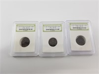 3 Slabbed ancient coins