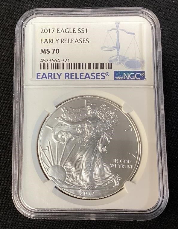 2017 SILVER AMERICAN EAGLE, EARLY RELEASES,