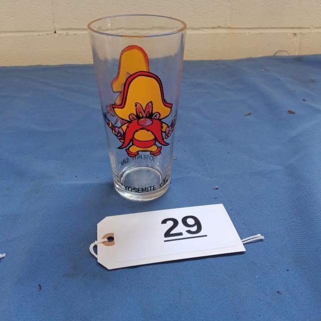 Yosemite Sam Cartoon Glass