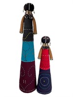 2 Ndebele Tribe Ceremonial Dolls