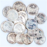 Coin 20 Mercury Dimes Full Split Bands BU