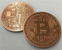 Set of Authentic BITCOIN Commemorative Round