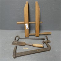 Wooden Clamp, Chisel & Others Hand Tools