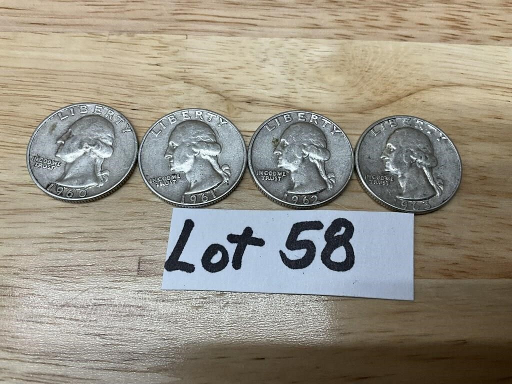 1960,1961,1962, & 1963 Quarters