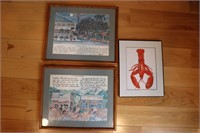 Shrimp Square, Chicken Pavilion Signed Prints Guy