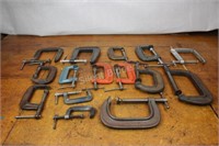 Assortment of "C" Clamps - Various Sizes